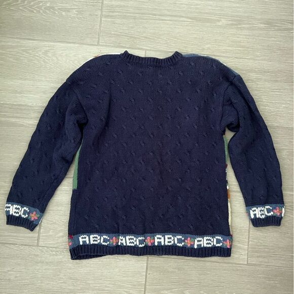 Vintage 90’s Hand Knitted North Isle Cardigan Sweater Vintage Cardigan Teacher L - Picture 7 of 9